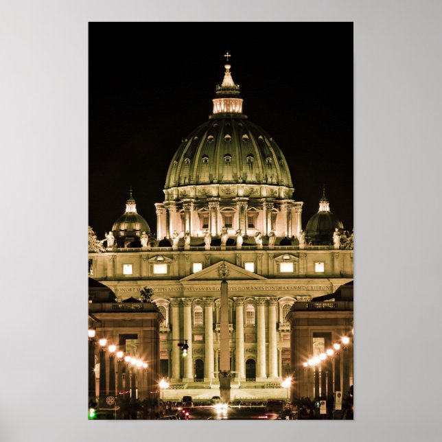 Póster Basilica de rua Peter à Noite (Frente)