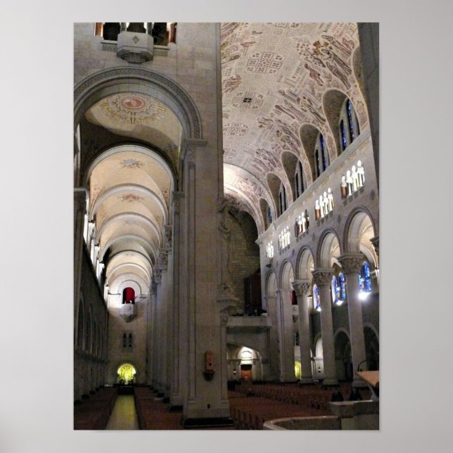 Poster Basilica de Sainte Anne de Beaupre, Quebec, Canadá (Frente)