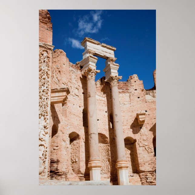 Póster Basilica Severana, Leptis Magna, Al Khums (Frente)