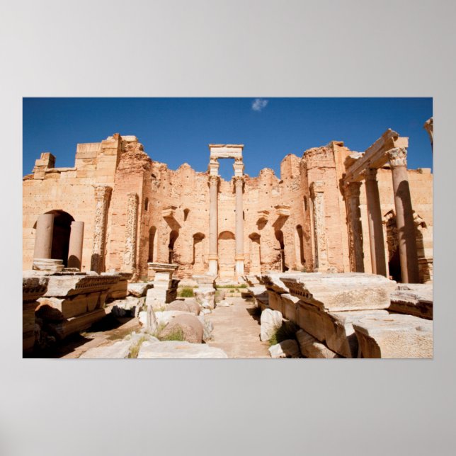Poster Basilica Severana, Leptis Magna, Al Khums 2 (Frente)