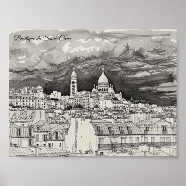 Poster Basilique du Sacré-Cœur (Frente)