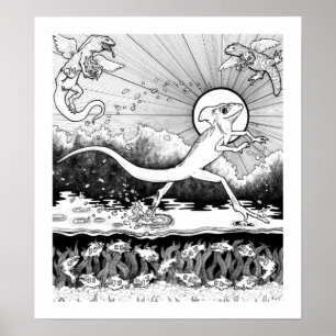 Póster Basilisk - animais - 15 x 17