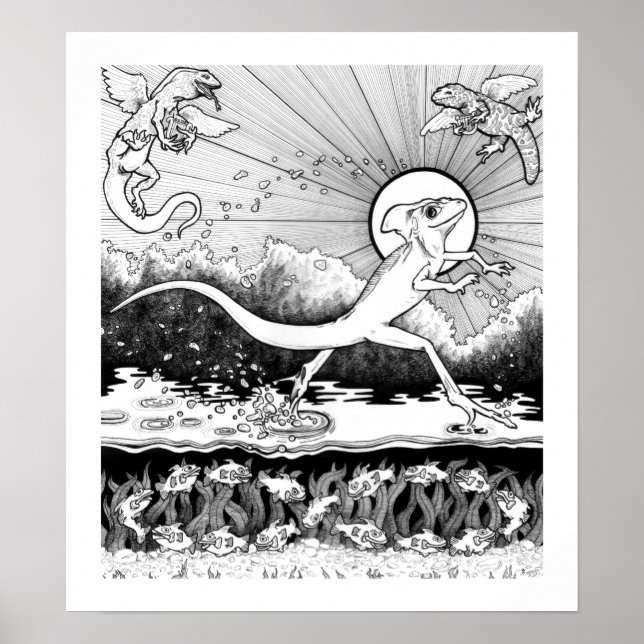 Póster Basilisk - Animais - 15 x 17 (Frente)