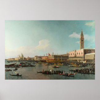 Póster Basin of San Marco no Dia da Ascensão (por Canalet