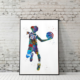 Poster Basketball Player