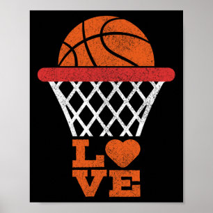 Poster Basquete Amor Jogador de Basquete Garota Baskett