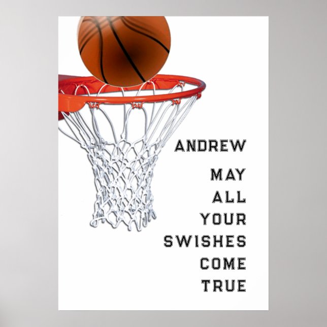 Poster Basquete Boa Sorte (Frente)