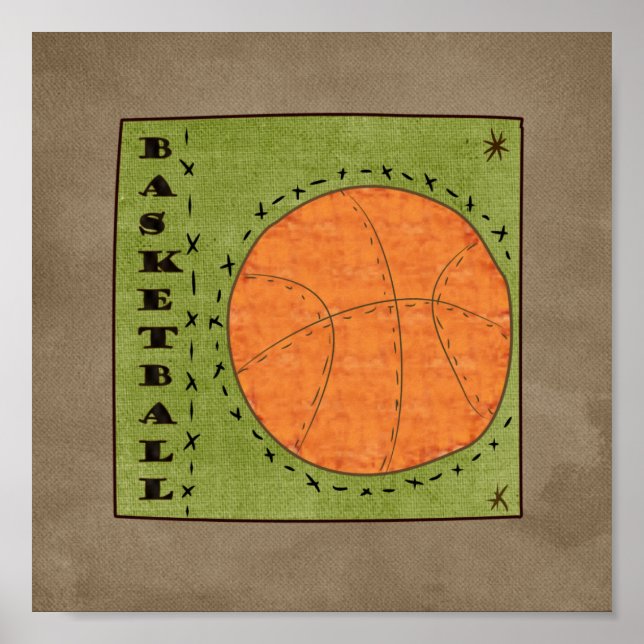 Póster Basquete (Coleção de Esportes) (Frente)