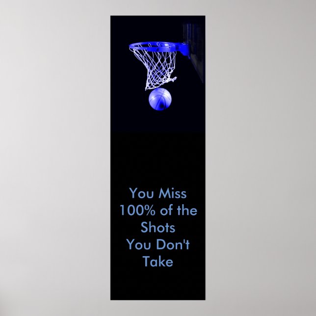 Poster Basquete de Cota Motivacional (Frente)