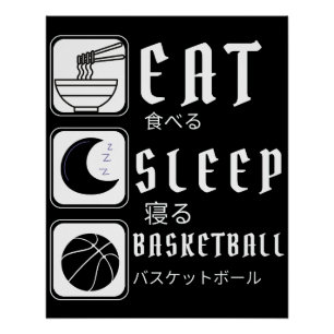 Póster Basquete dorme Basketballer Esporte