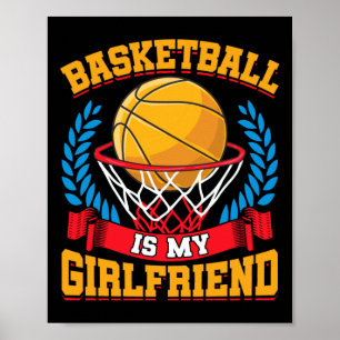 Poster Basquete É Meu Jogador De Basquete De Namorada