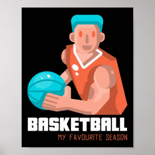 Poster Basquete É Meu Jogador De Época Favorito