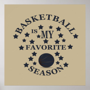 Poster basquete é minha temporada favorita