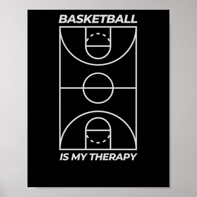 Poster Basquete é minha terapia (Frente)