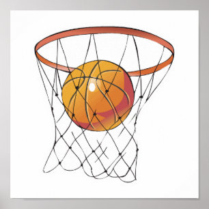 Poster basquete em hoop