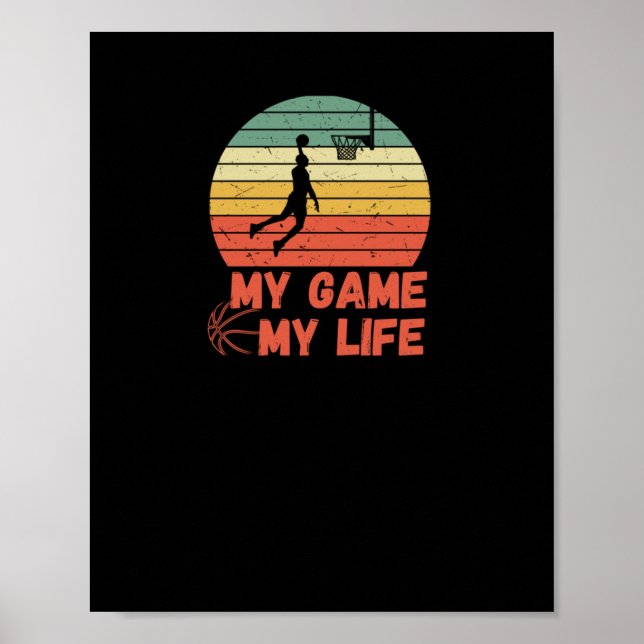 Poster Basquete Meu Jogo Minha Vida (Frente)