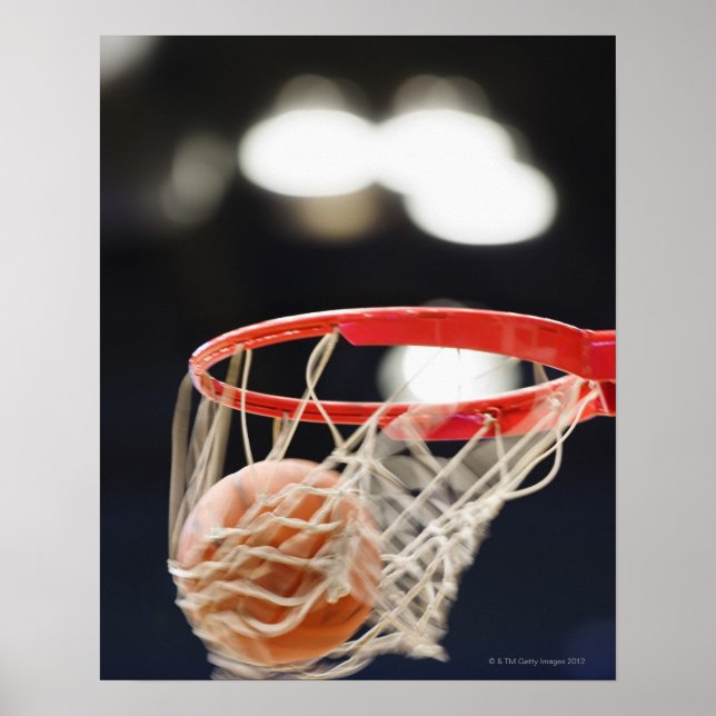 Poster Basquete na cesta. (Frente)