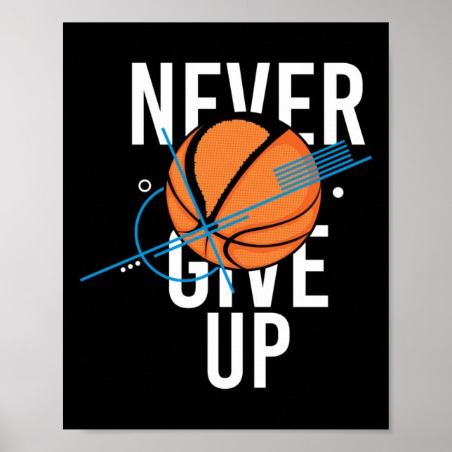 Poster Basquete Nunca Desiste (Frente)
