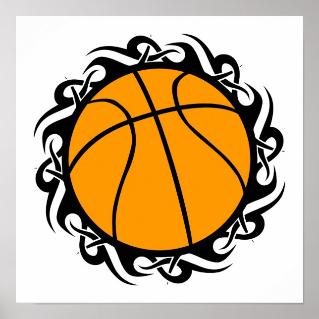 Póster basquete: tribalz (Frente)