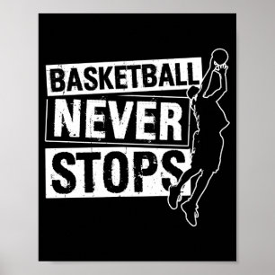 Poster Basquetebol pára jogo de esportes de basquetebol
