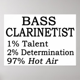 Póster Bass Clarinetistt Ar Quente