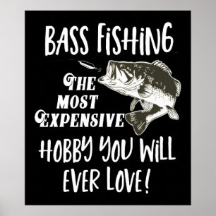 Poster Bass Fisheries Cote Engraçado Esportes De Hobby Ca