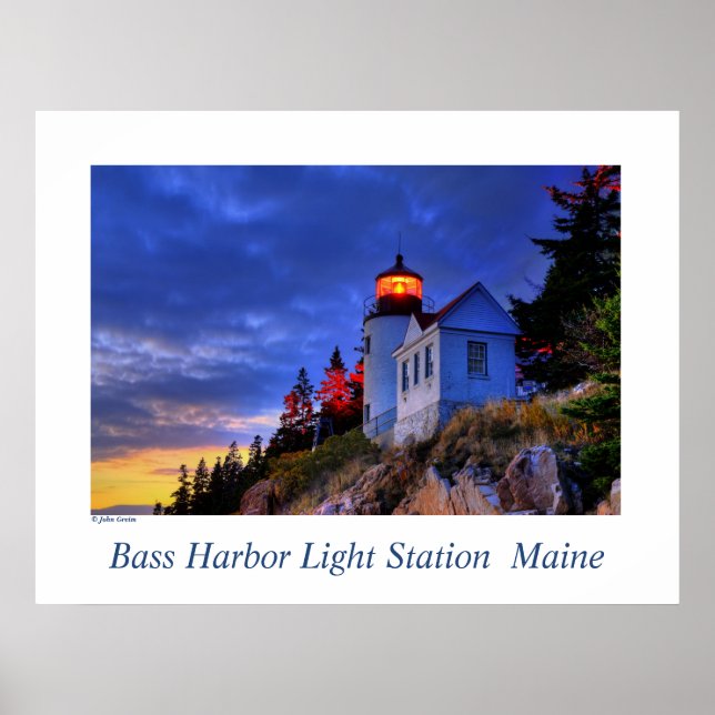 Póster Bass Harbor Light, Maine (Frente)