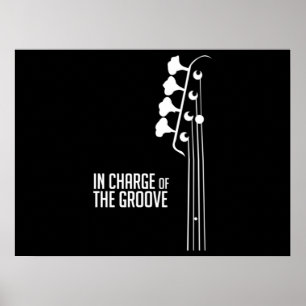 Poster Bass Player In Charge of the Groove