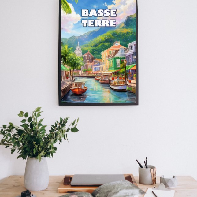 Poster Basse-Terre, setting of waves (Criador carregado)