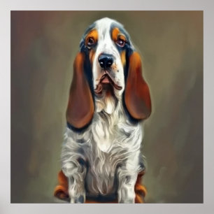 Poster Basset Bleu de Gascogne