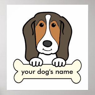 Poster Basset Hound personalizado