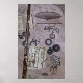 Póster Bassoon ou posterior Carnaval Steampunk