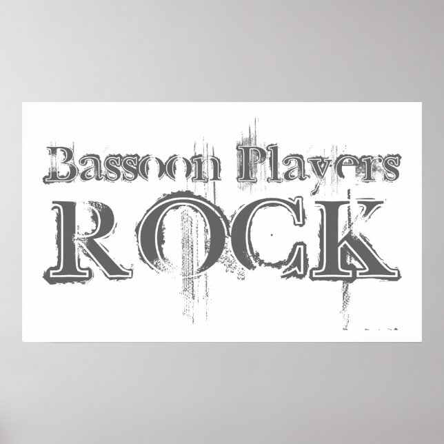 Póster Bassoon Players Rock (Frente)