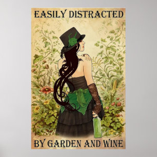 Poster Bastante distraído por Jardim e Vinho