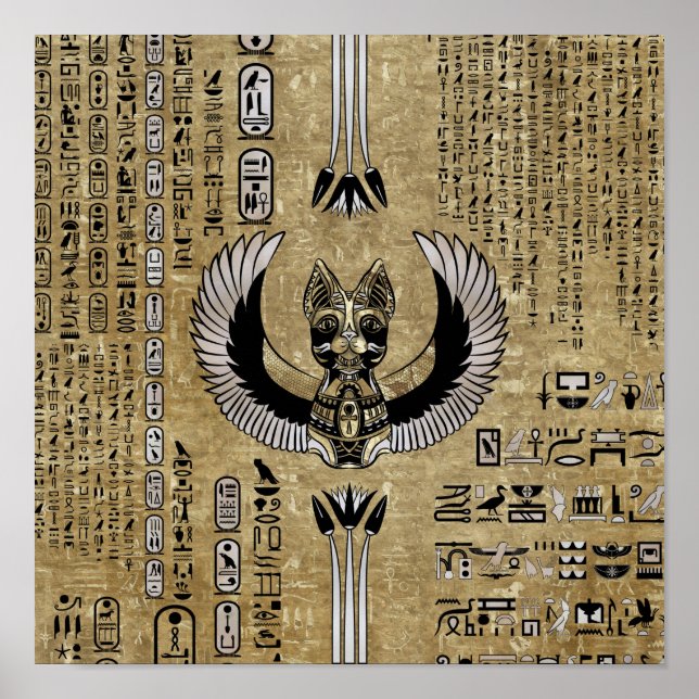 Poster Bastet - Deusa Egípcia (Frente)