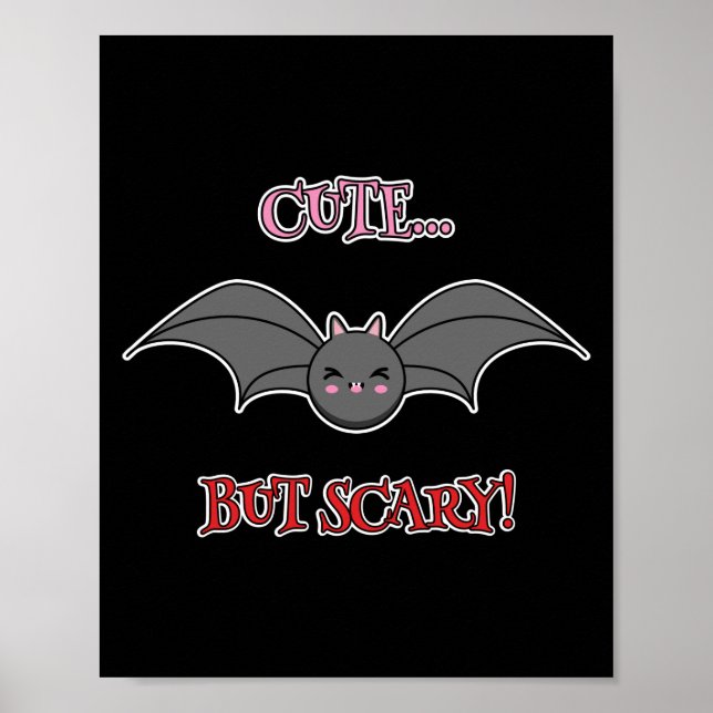 Poster Bat Bonito mas Assustador (Frente)