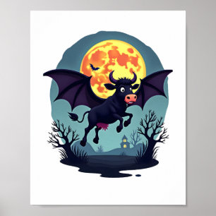Poster Bat Cow à meia-noite
