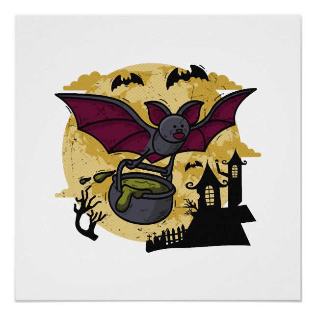 Póster Bat Halloween (Frente)