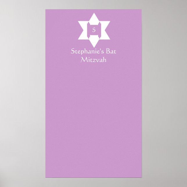 Póster Bat Mitzvah - Sinal no Conselho (Frente)