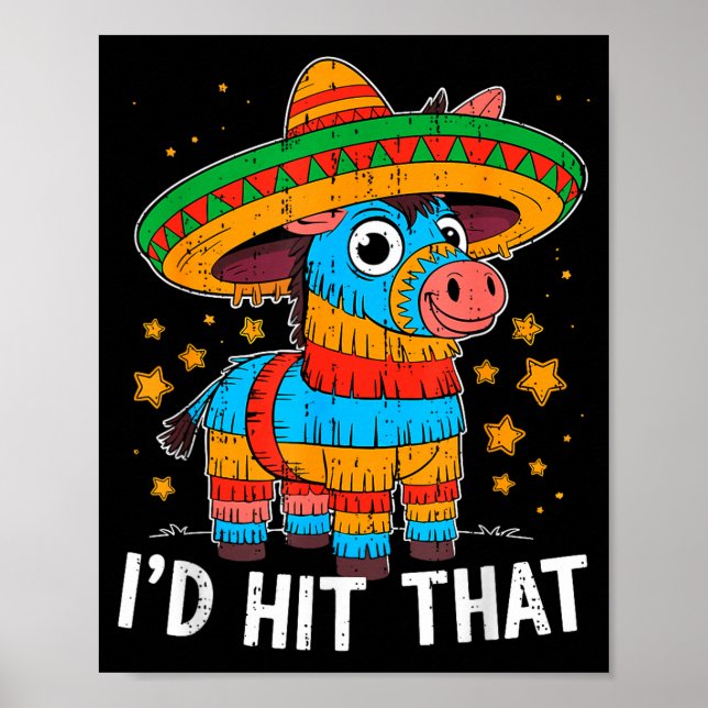 Poster Bata naquele pinata cinco de maio celebração mexic (Frente)