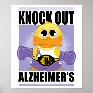 Póster Bata para fora a doença de Alzheimer