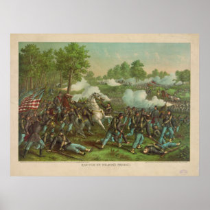 Poster Batalha americana da guerra civil da angra 1861 de