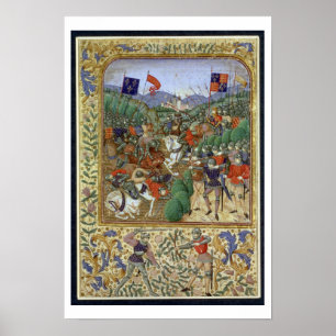 Póster Batalha de Agincourt, o 25 de outubro de 1415 (w/c