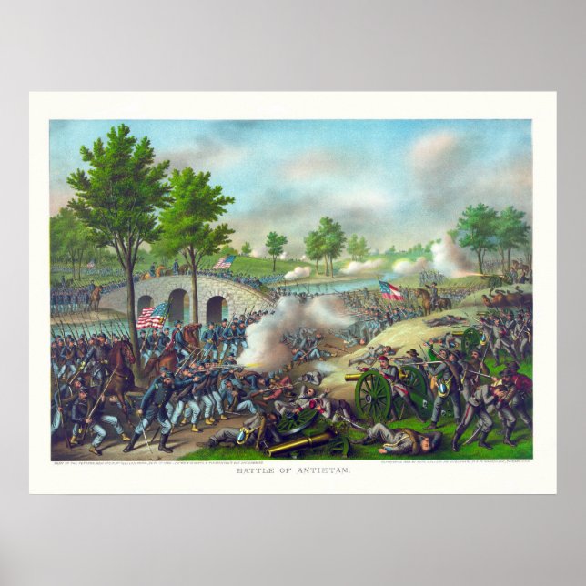 Póster Batalha de Antietam (Frente)