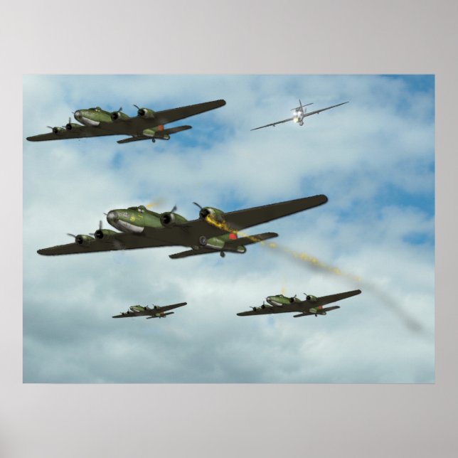 Póster Batalha de ar 1943 (Frente)