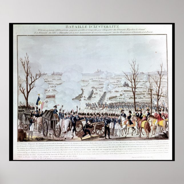 Poster Batalha de Austerlitz, segundo de dezembro de 1805 (Frente)