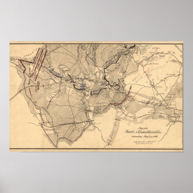 Póster Batalha de Chancellorsville 3 (Frente)