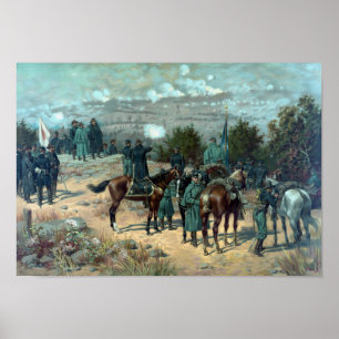 Póster Batalha de Chattanooga - missionário Ridge