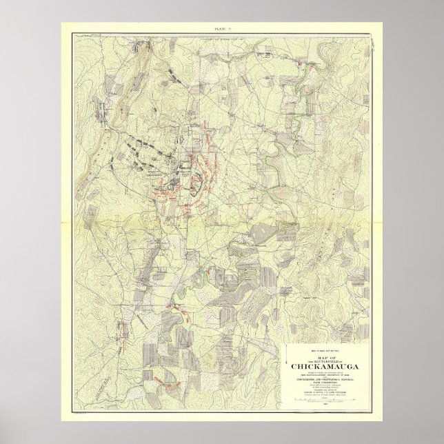 Póster Batalha de Chickamauga (Frente)