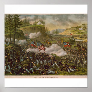 Póster Batalha de Chickamauga, publicada cerca de 1890